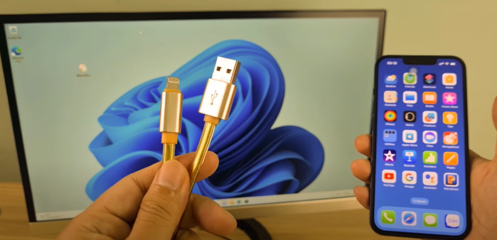 iPhone to Computer Using a USB Cable